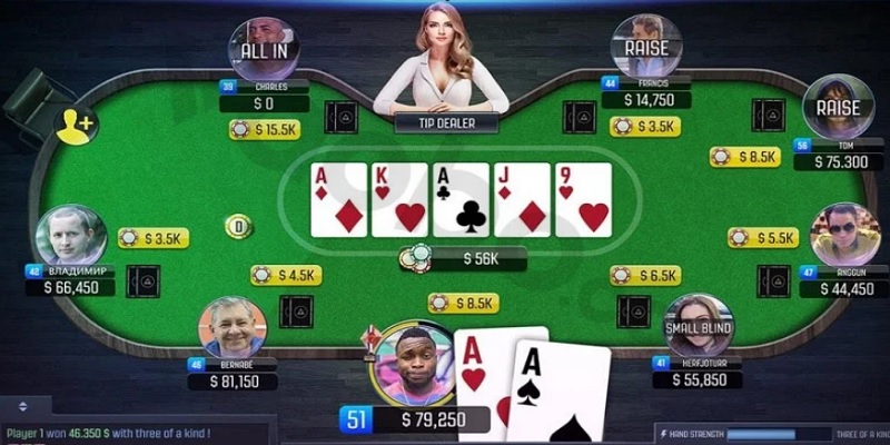 Khái quát về luật chơi chung của game Poker trên các trang mạng